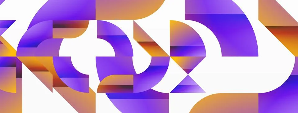 Triangle and circle minimalist composition. Simple elegance meets geometric Stock Illustration