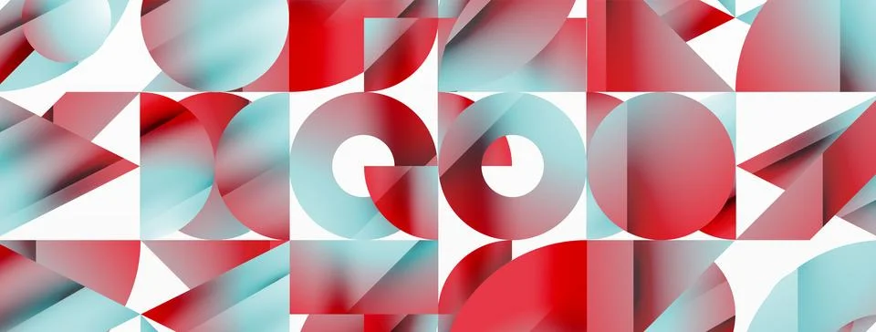 Triangle and circle minimalist composition. Simple elegance meets geometric 库存插图