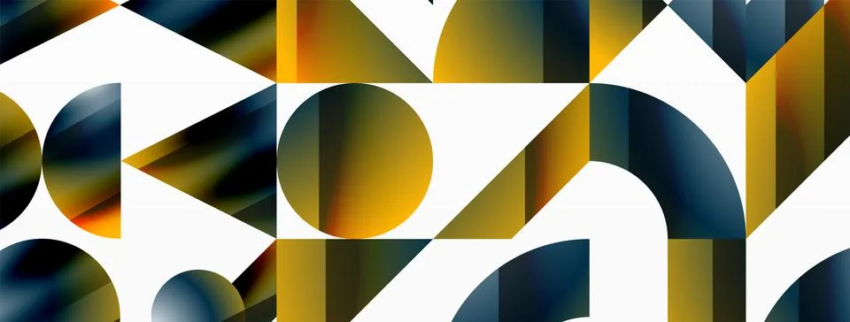 Triangle and circle minimalist composition. Simple elegance meets geometric Stockillustratie
