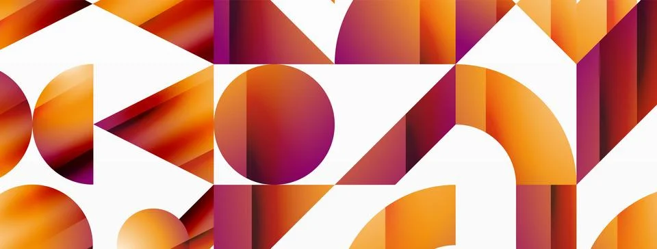 Triangle and circle minimalist composition. Simple elegance meets geometric 库存插图