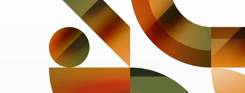 Triangle and circle minimalist composition. Simple elegance meets geometric Stockillustratie