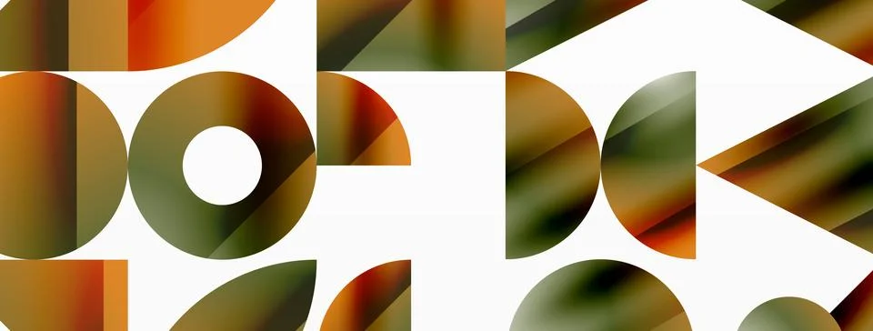 Triangle and circle minimalist composition. Simple elegance meets geometric 库存插图