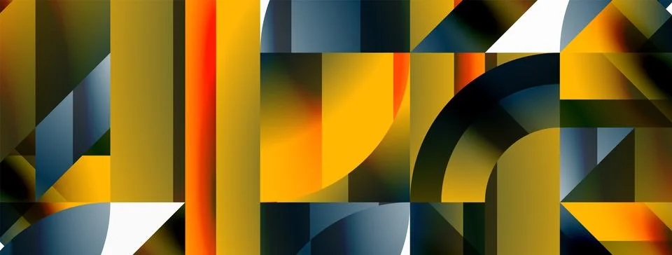 Triangle and circle minimalist composition. Simple elegance meets geometric Stockillustratie