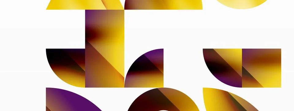 Triangle and circle minimalist composition. Simple elegance meets geometric Stock Illustration