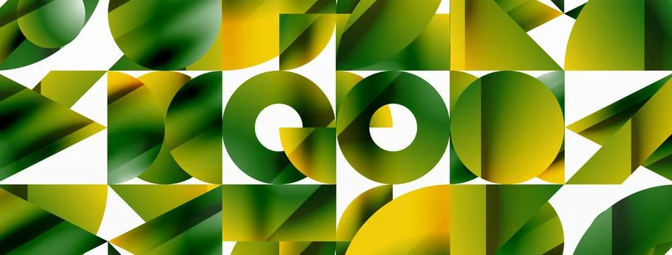 Triangle and circle minimalist composition. Simple elegance meets geometric Stock Illustration