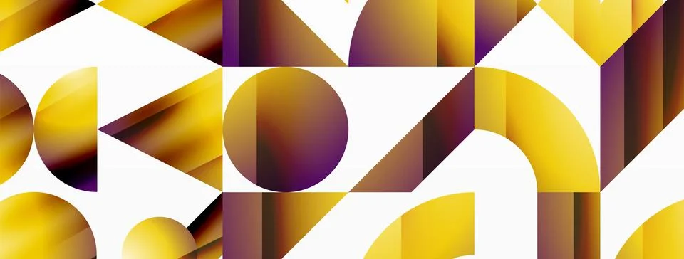 Triangle and circle minimalist composition. Simple elegance meets geometric Illustrazione stock