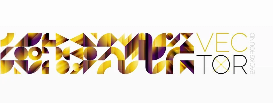 Triangle and circle minimalist composition. Simple elegance meets geometric Stock Illustration