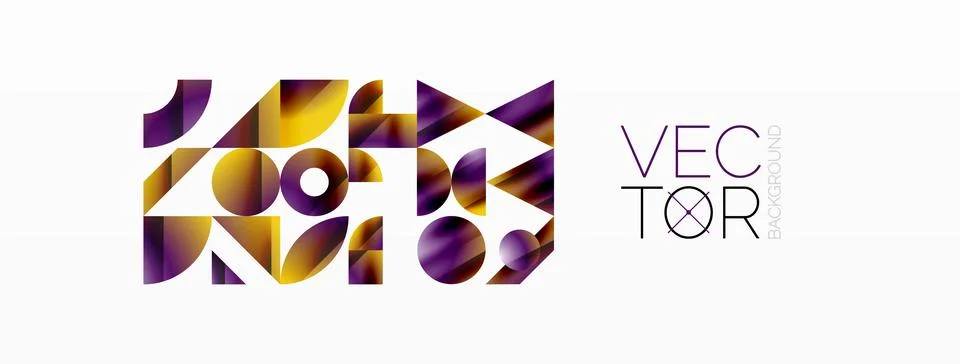 Triangle and circle minimalist composition. Simple elegance meets geometric Illustrazione stock