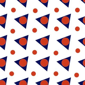 Triangle and circle pattern Stock Illustration