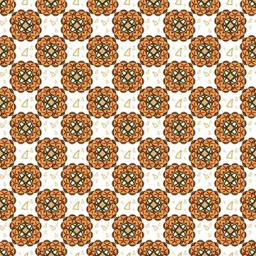 Triangle and ornament Stock Illustration
