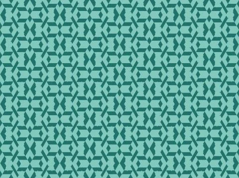 Triangle and  ornament on a seamless spring pattern. Stock Illustration