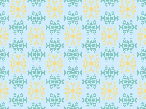 Triangle and  pattern on a seamless spring pattern. Illustrazione stock