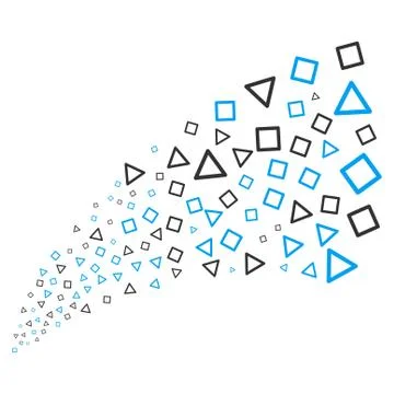 Triangle And Square Frames Source Stream Stock Illustration