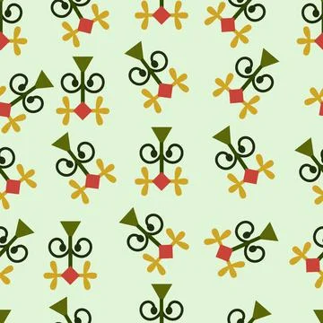 Triangle and squiggle Stock Illustration