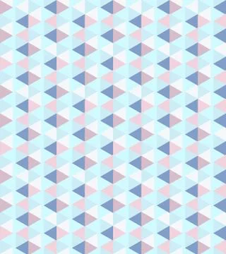 Triangle and  stripes on a seamless spring pattern. Illustrazione stock