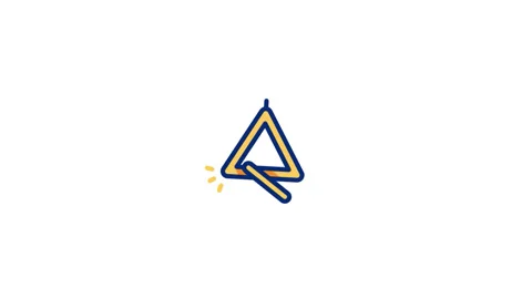 Triangle Animated Icon Stock Footage 320236311