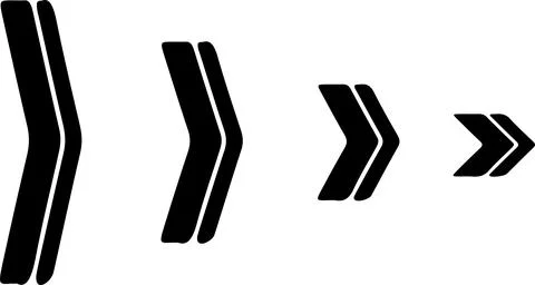 Triangle arrow icon on white background Stock Illustration