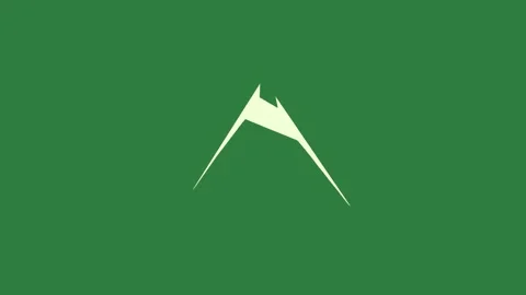 Triangle on arrow it isolated on green screen background Stock Footage 336855663