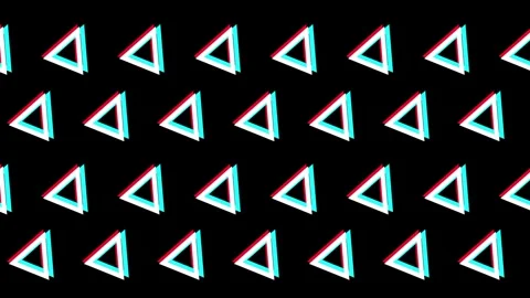 Triangle Arrow Pattern Grid Animation Stock Footage 337390801
