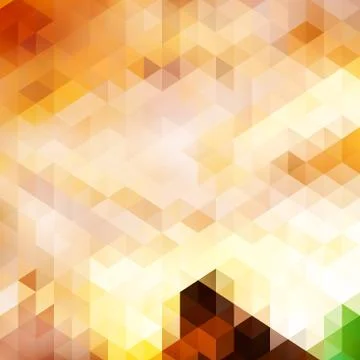 Triangle background in autumn colors. Stock Illustration
