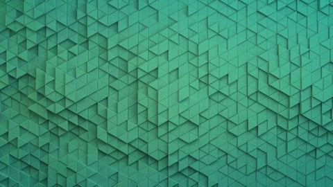 Triangle background loop 4k - cyan horizontal small - geometric pattern Stock Footage 102760953