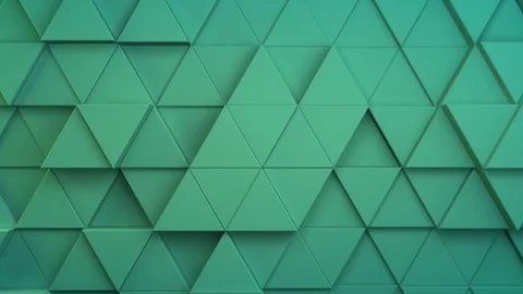 Triangle background loop 4k - cyan vertical big - geometric pattern Stock Footage 102764260