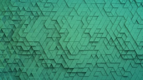 Triangle background loop 4k - cyan vertical small - geometric pattern Stock Footage 102770002