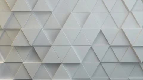 Triangle background loop 4k - white vertical big - geometric pattern Stock Footage 102766856