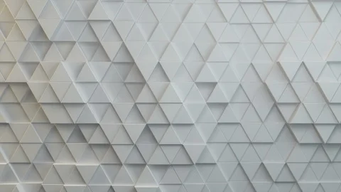 Triangle background loop 4k - white vertical middle - geometric pattern Stock Footage 102768265