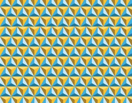Triangle background pattern 3D Illustrazione stock