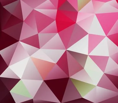 Triangle background. Red polygons. Stock Illustration