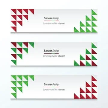 Triangle banner Christmas Styles Stock-Illustration