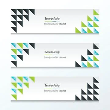 Triangle banner Stock Illustration