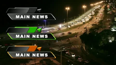 Triangle Bed Lower Third After Effects stock