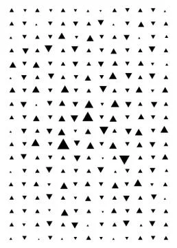 Triangle black and white background. Vector modern pattern with black triangl Stock Illustration