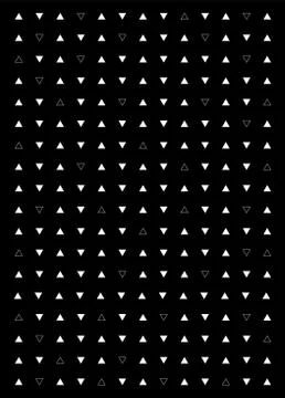 Triangle black and white background. Vector modern pattern with white triangl Illustrazione stock