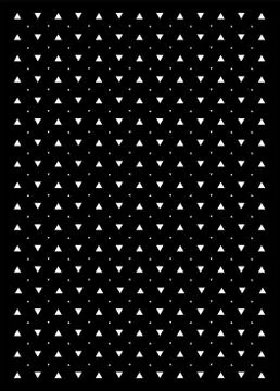 Triangle black and white background. Vector modern pattern with white triangl Illustrazione stock