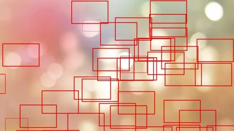 Triangle blooming and raining from top Stock Footage 169206137