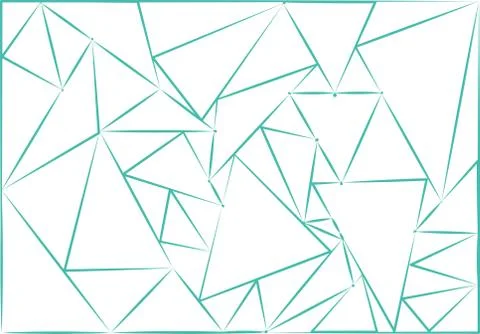 Triangle blue contour background Stock Illustration