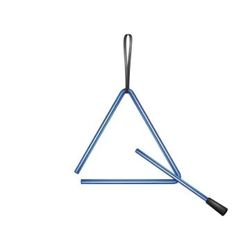 Triangle in blue design Stock Illustration