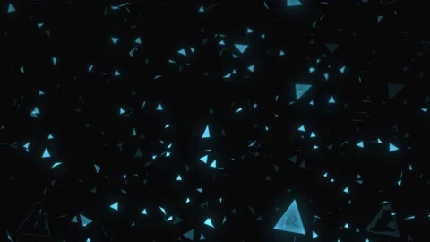 Triangle Blue Stock Footage 230464886