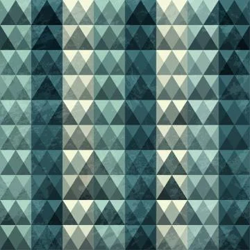 Triangle blue pattern seamless Stock Illustration
