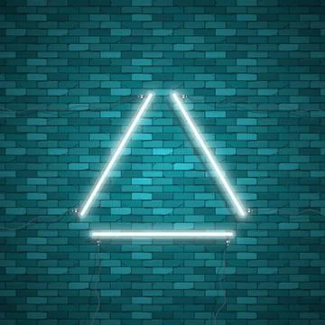 Triangle Border with Light Effects Stock Illustration