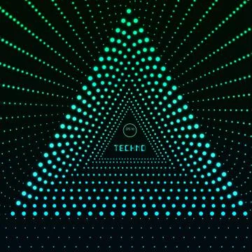 Triangle Border with Light Effects. Vector illustration for your business 스톡 일러스트