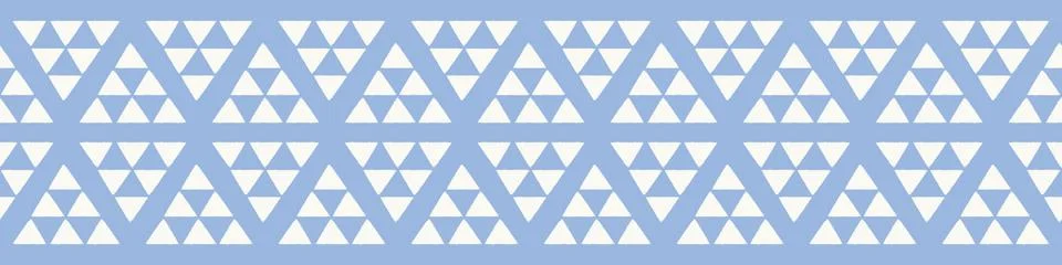 Triangle border pattern design. Textured effect vector geometric banner. Illustrazione stock