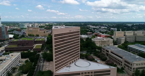 Triangle building in downtown Charlotte Stock Footage 207347644