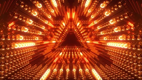 Triangle Bulb Tunnel Stock Footage 88779415