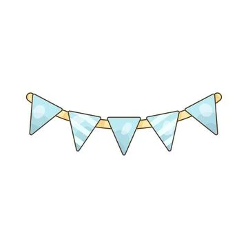 Triangle bunting Stock Illustration