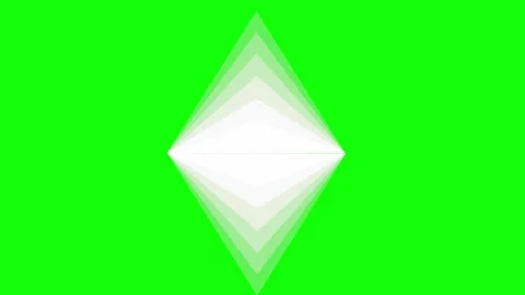 Triangle cards transition on green screen animation (Chroma key) 4K Stock Footage 285115810