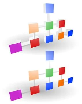 Triangle charts for topology, structure, model concepts. vector イラスト素材